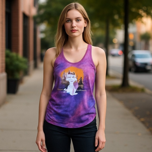 Disney Marie Tie Dye Tank (XL)  Aristocats Disney one of a kind cats - Picture 5 of 7